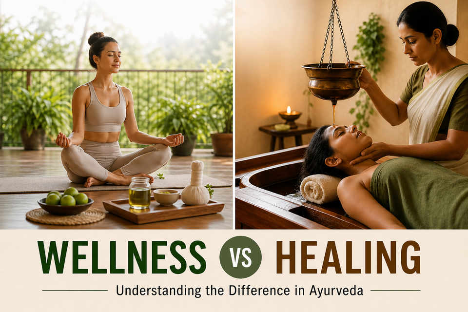 Wellness vs Healing in Ayurveda: Complete Guide to Natural Health & Detox
